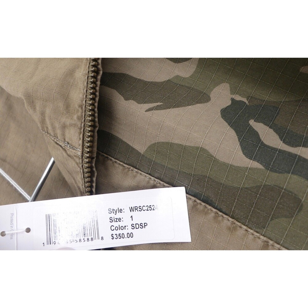 James Perse Womens sz 1 Jacket Small Mixed Media Utility Camo Unisex NWT - Picture 7 of 7